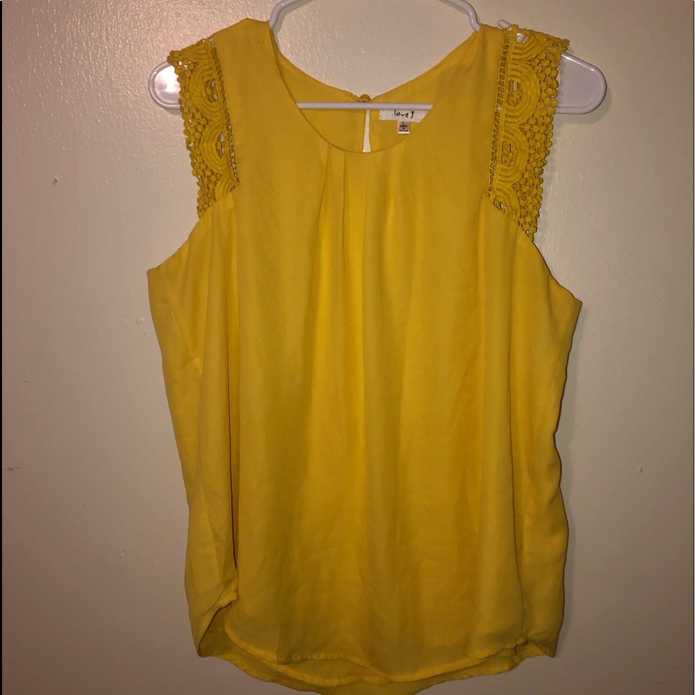 Yellow casual blouse